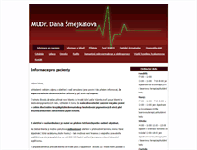 Tablet Screenshot of kozni-smejkalova.cz